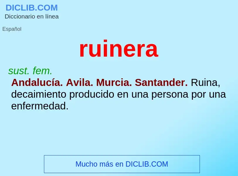 Wat is ruinera - definition