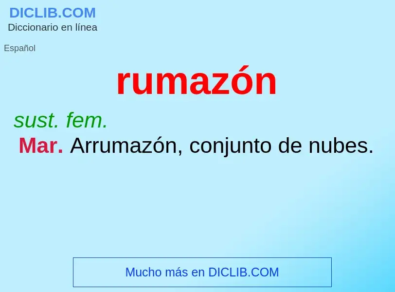 Wat is rumazón - definition