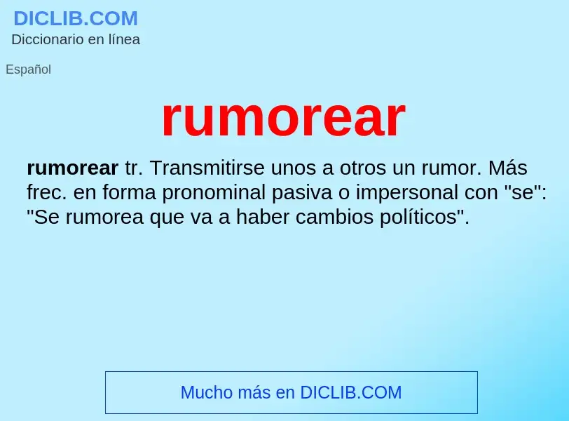 Wat is rumorear - definition