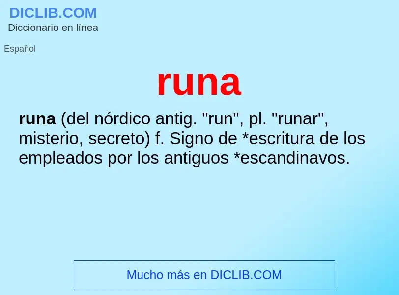 Was ist runa - Definition