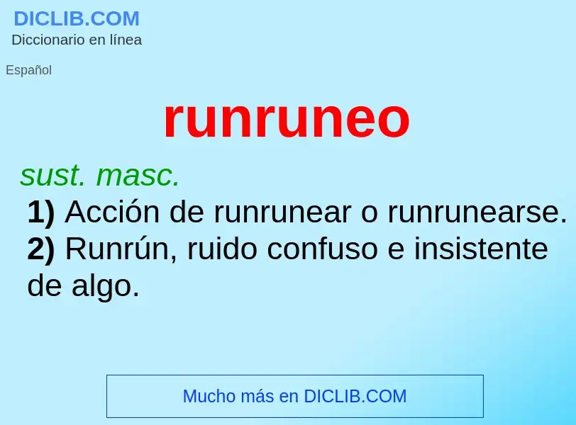 Wat is runruneo - definition