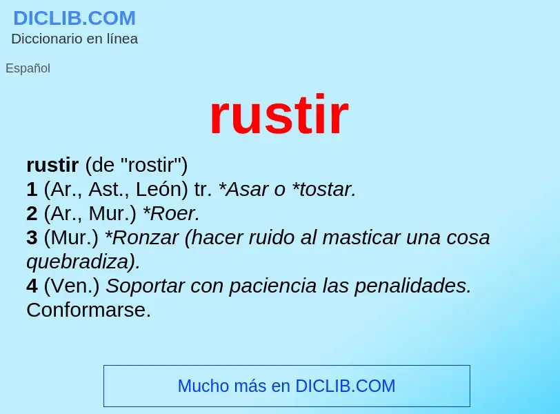 Wat is rustir - definition