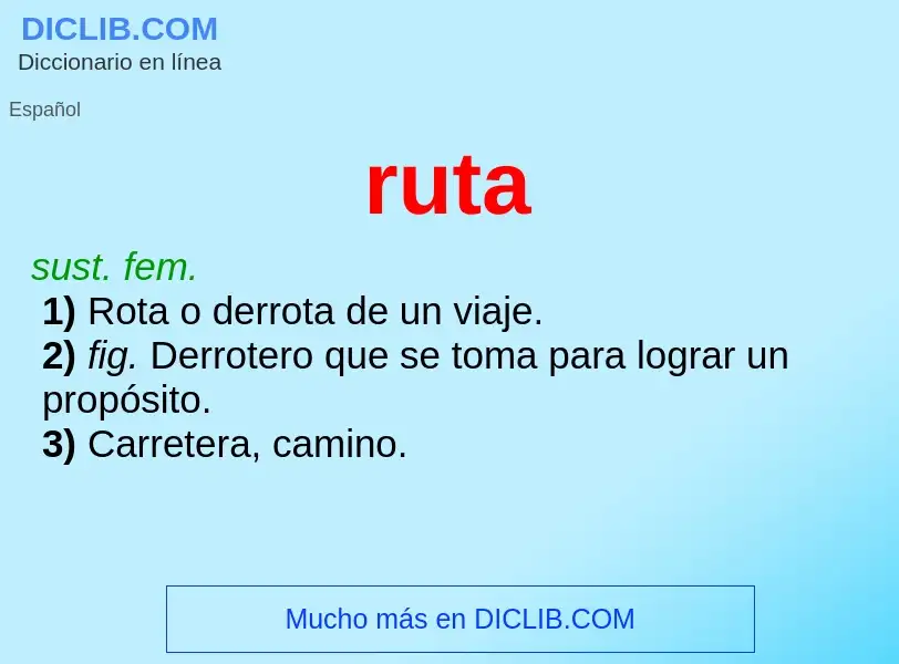 What is ruta - definition