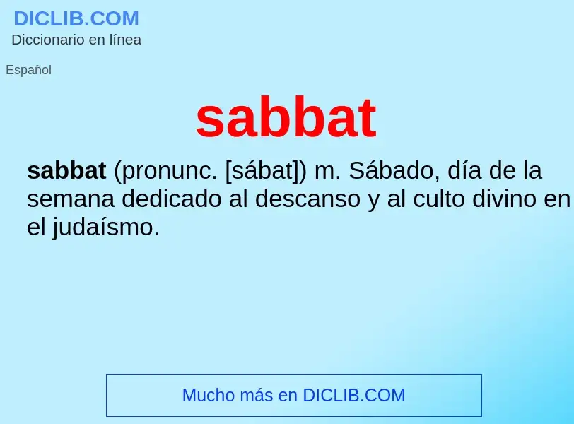 What is sabbat - definition