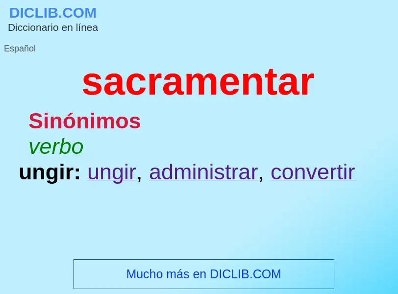 Wat is sacramentar - definition