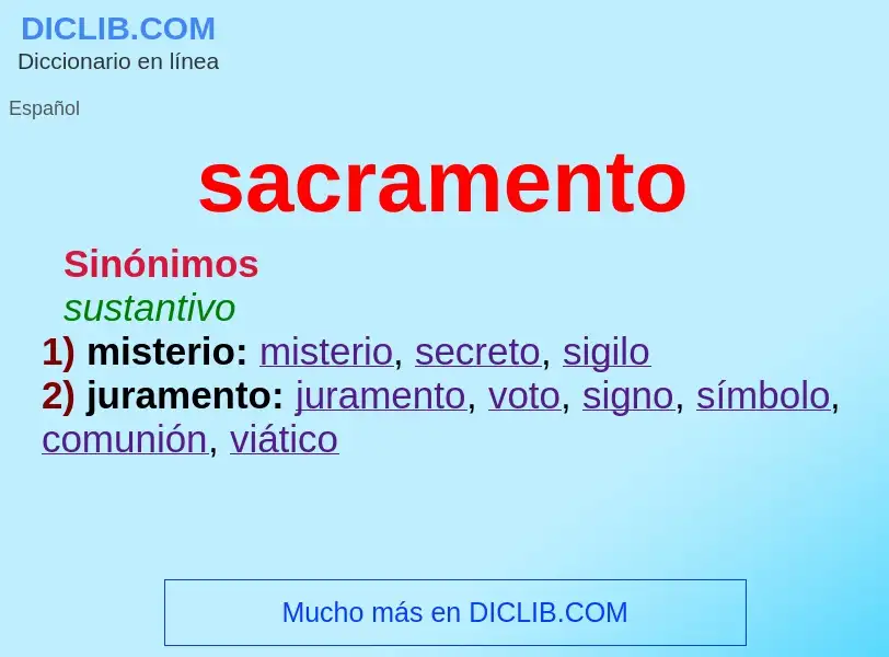 ¿Qué es sacramento? - significado y definición