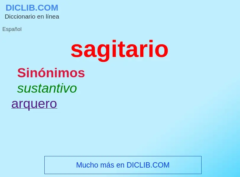 Wat is sagitario - definition