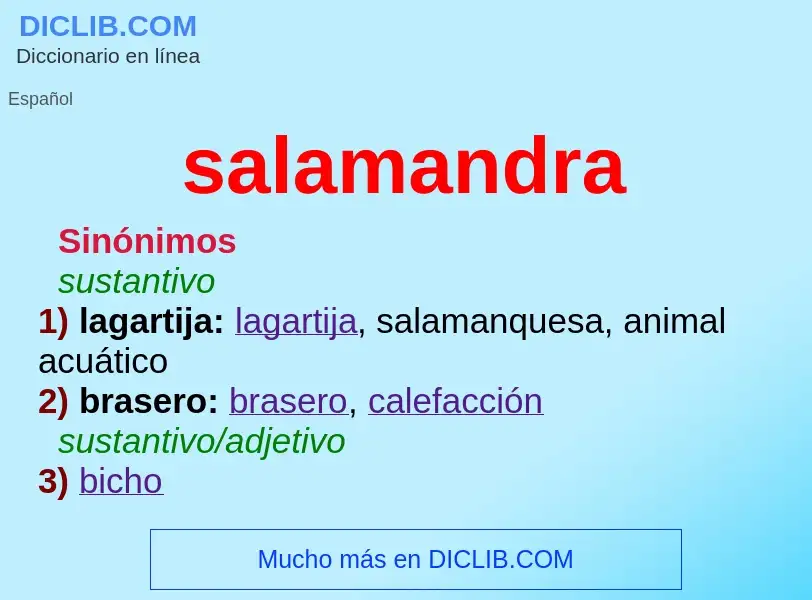 Was ist salamandra - Definition