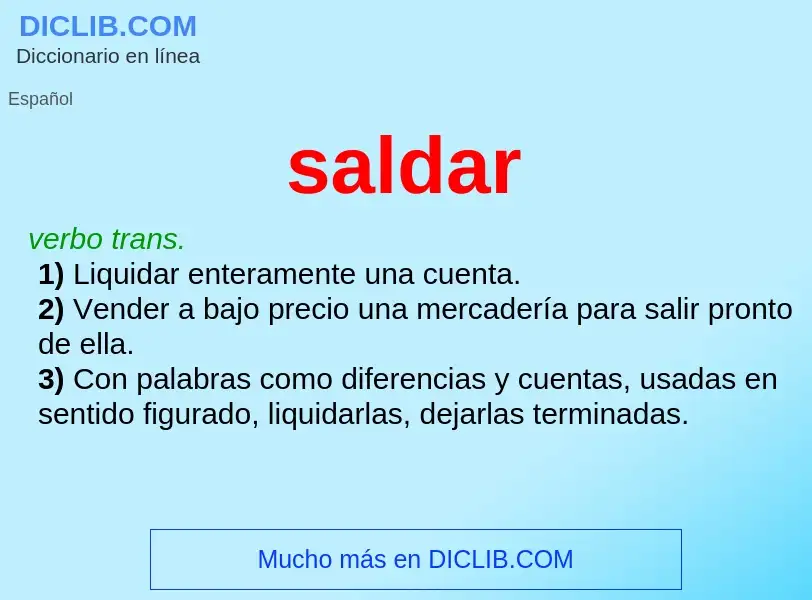 Wat is saldar - definition