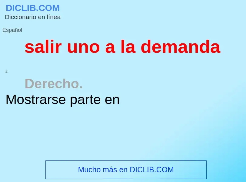 O que é salir uno a la demanda - definição, significado, conceito