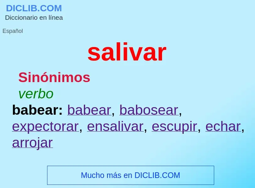 Wat is salivar - definition