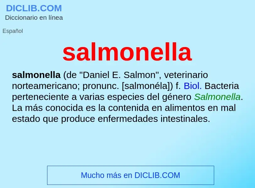 ¿Qué es salmonella? - significado y definición