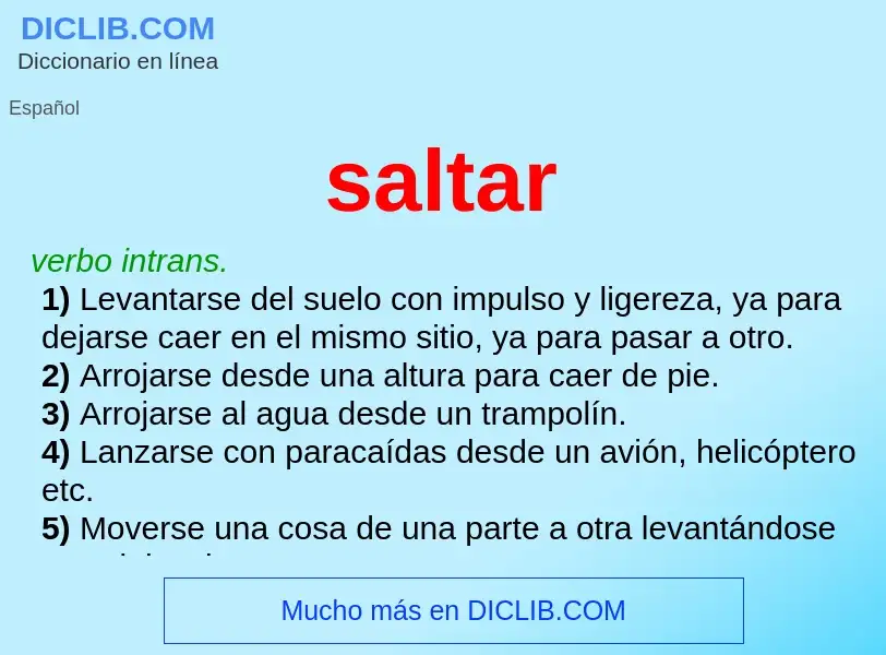 Wat is saltar - definition