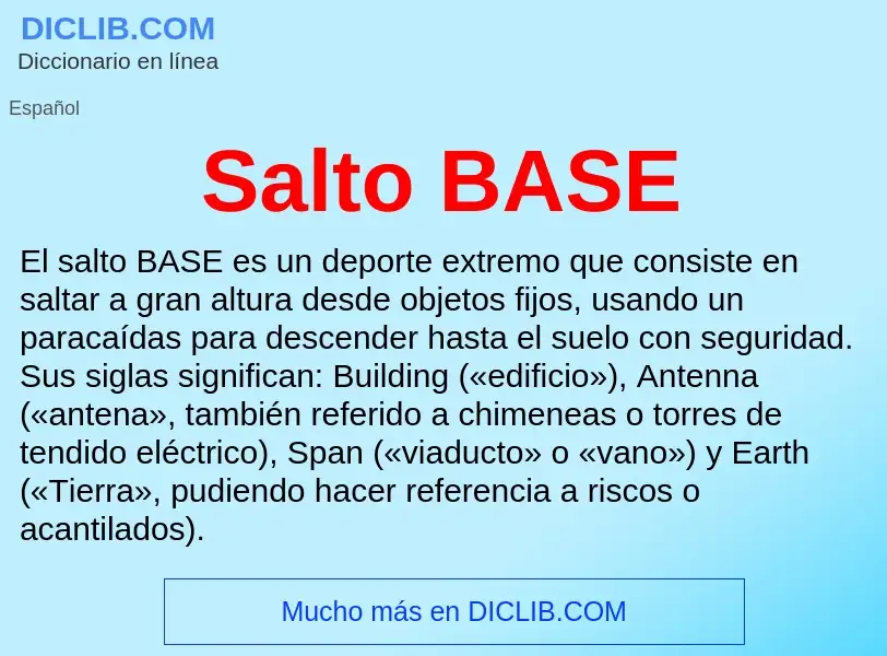 What is Salto BASE - meaning and definition