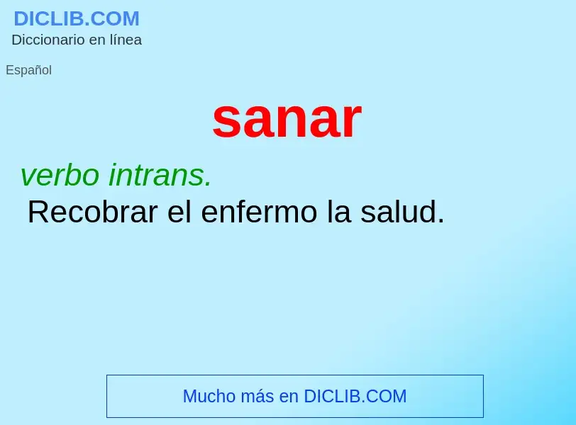 What is sanar - definition