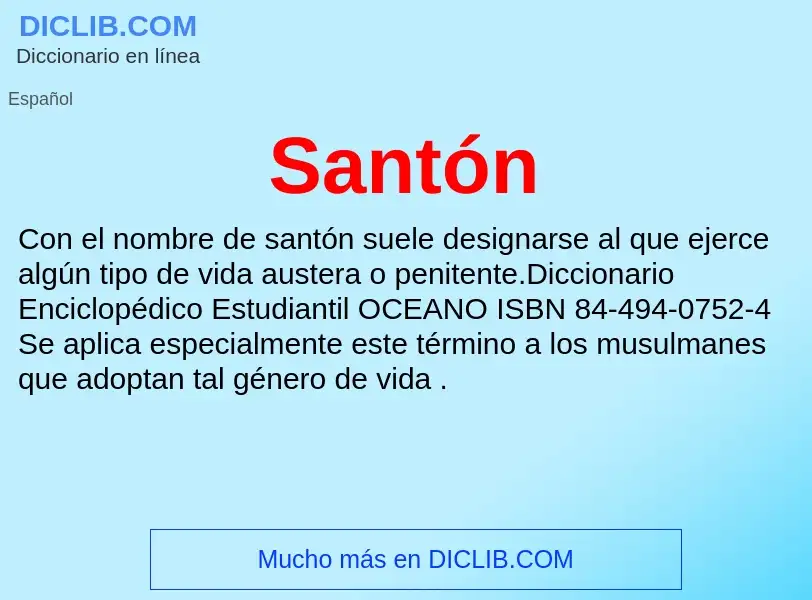 Что такое Santón - определение