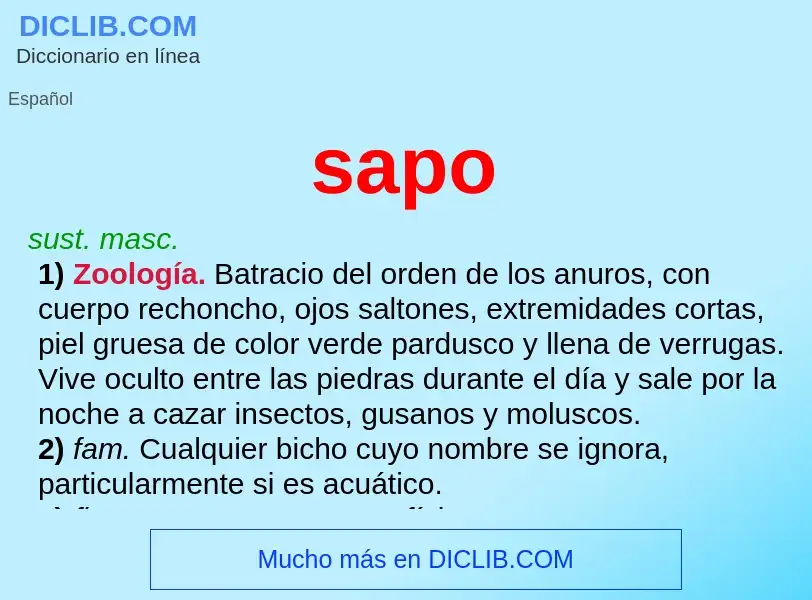 Was ist sapo - Definition