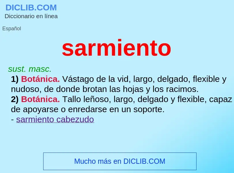 Was ist sarmiento - Definition