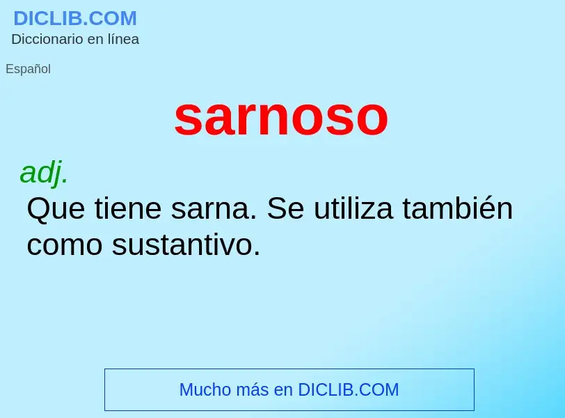 What is sarnoso - definition