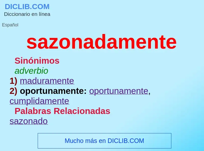 O que é sazonadamente - definição, significado, conceito