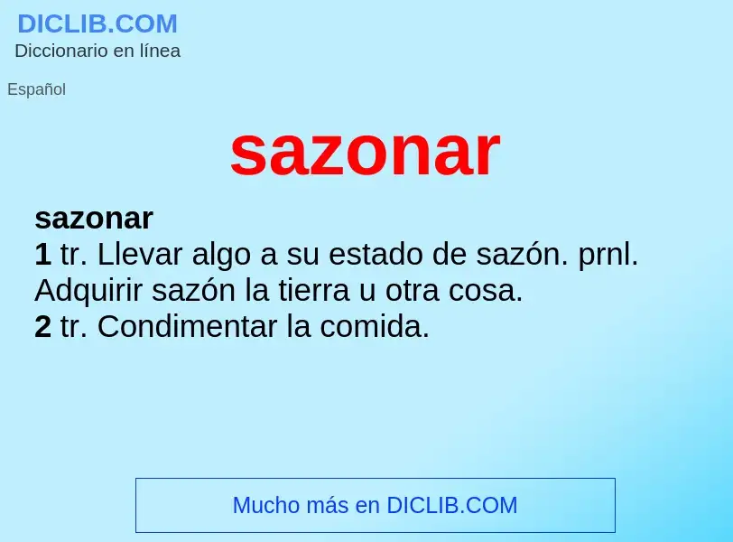 O que é sazonar - definição, significado, conceito