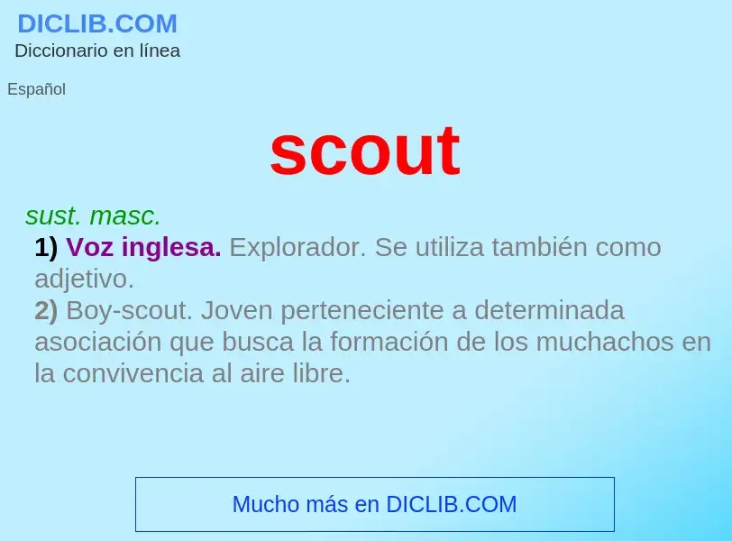 O que é scout - definição, significado, conceito