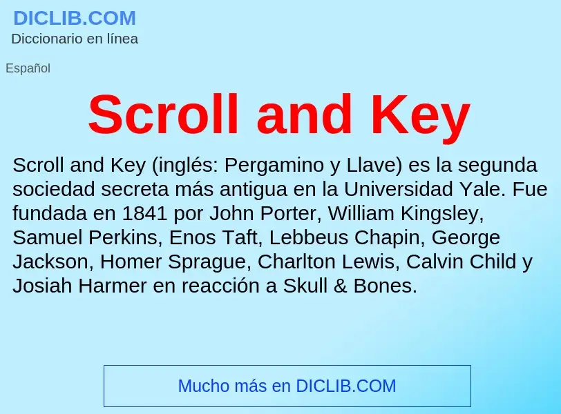 Che cos'è Scroll and Key - definizione