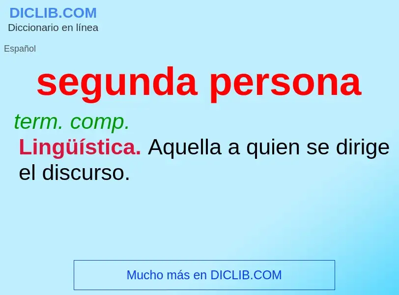 O que é segunda persona - definição, significado, conceito