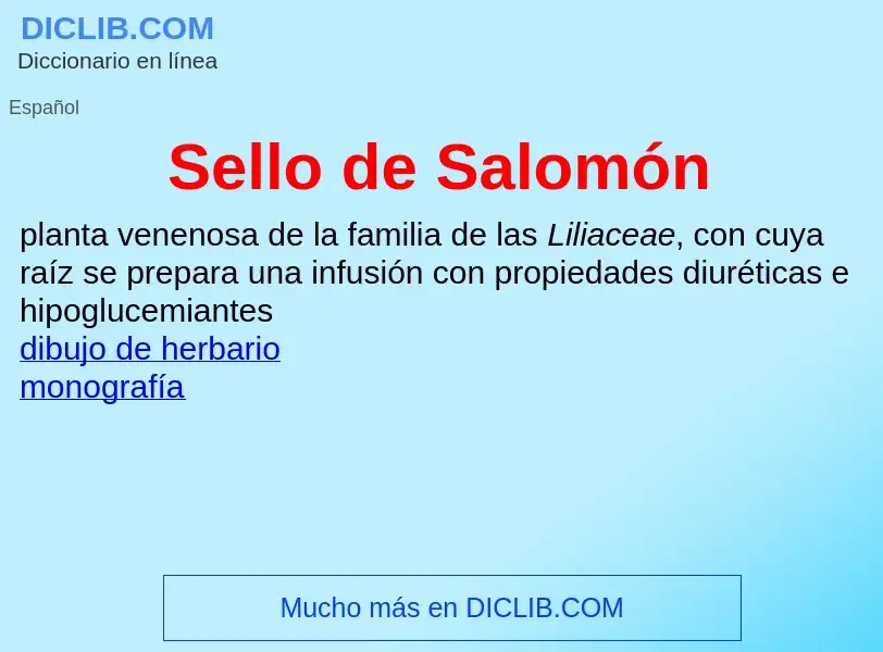 What is Sello de Salomón - definition