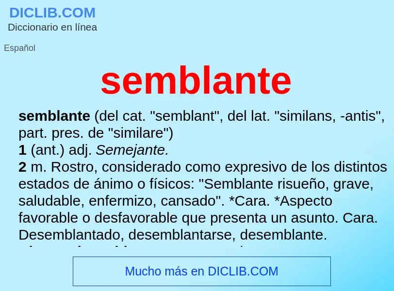 Wat is semblante - definition