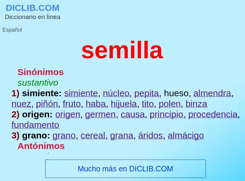 Wat is semilla - definition