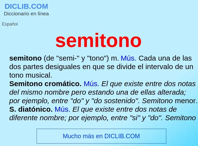 O que é semitono - definição, significado, conceito