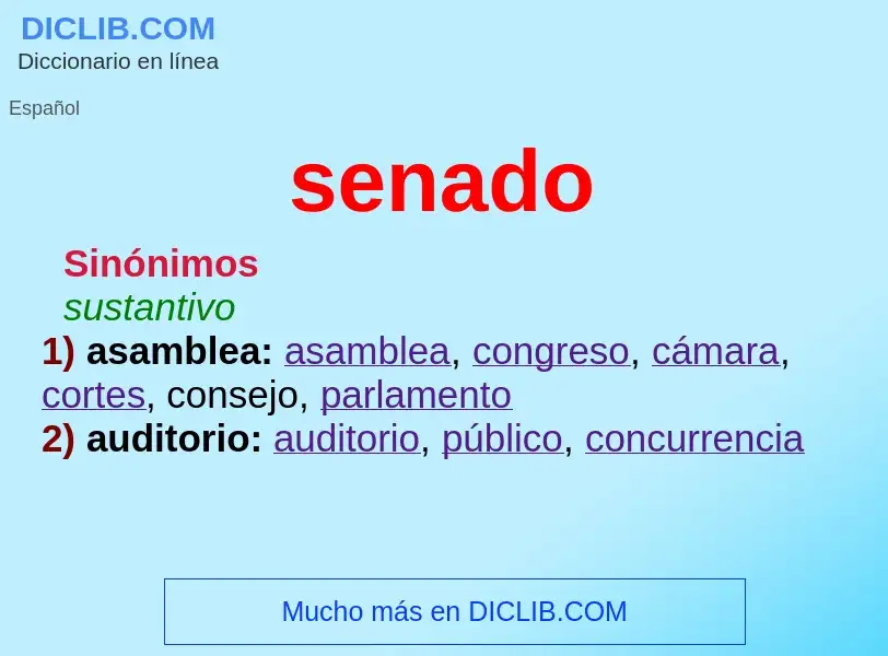 What is senado - definition