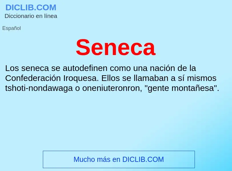O que é Seneca - definição, significado, conceito