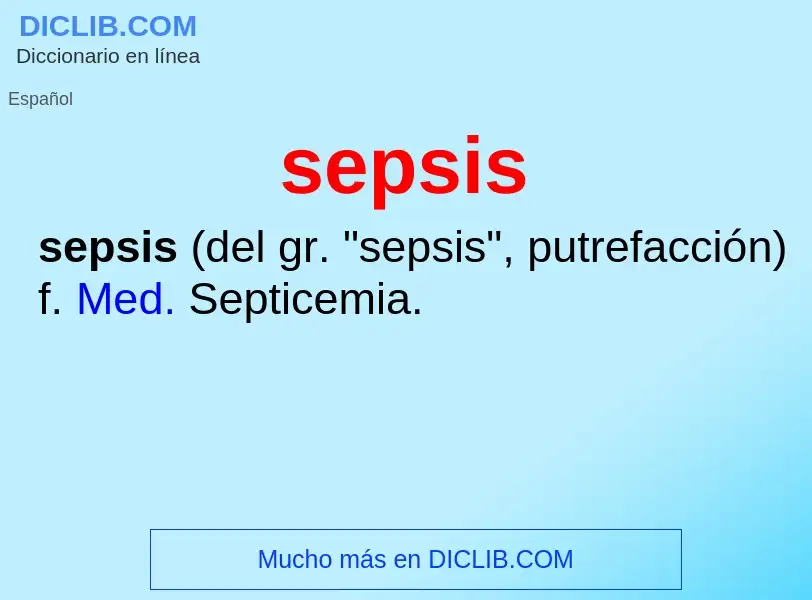 Что такое sepsis - определение