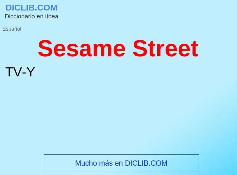 Что такое Sesame Street - определение