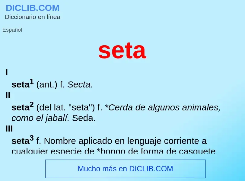 What is seta - definition