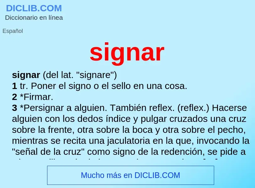 Wat is signar - definition