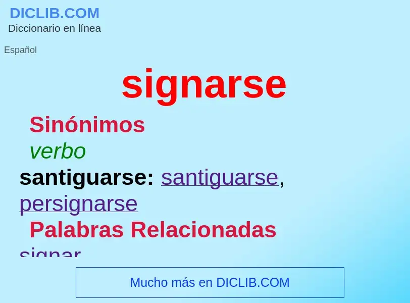 Wat is signarse - definition