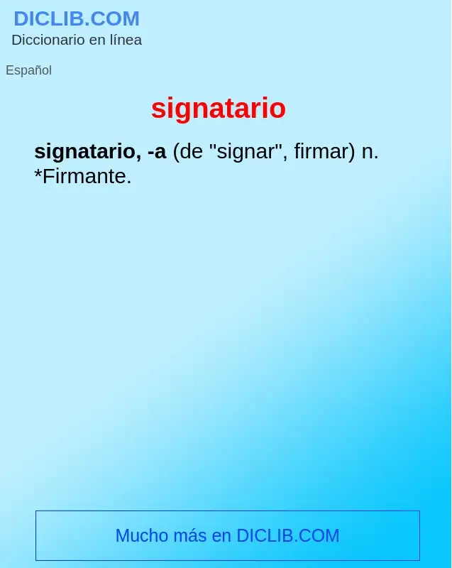 Wat is signatario - definition