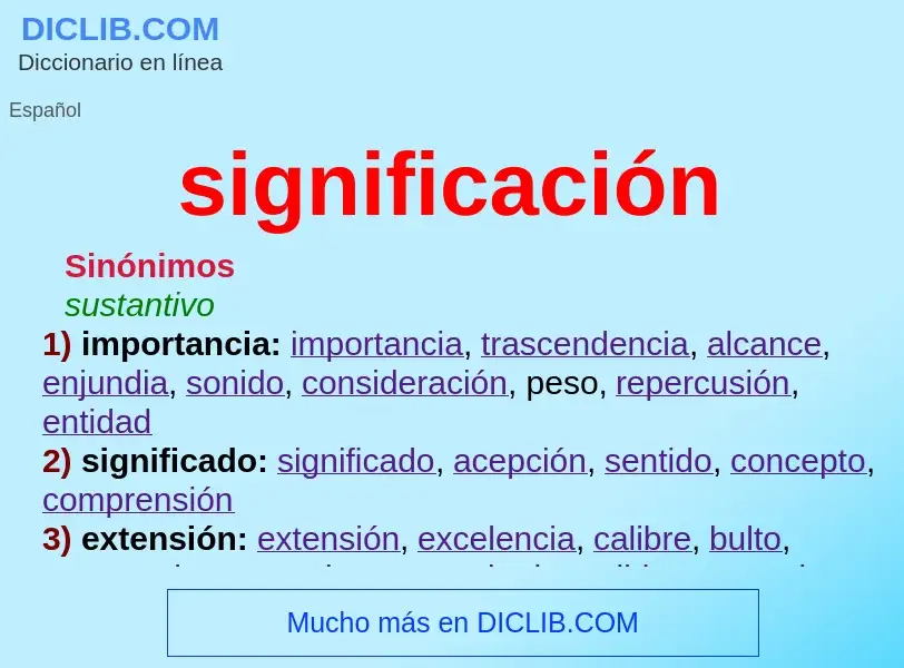 ¿Qué es significación? - significado y definición