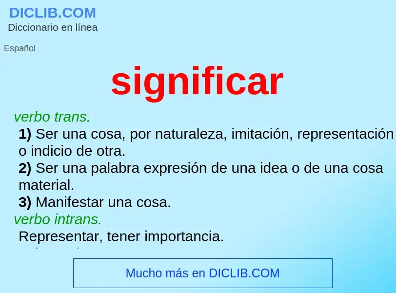 Wat is significar - definition