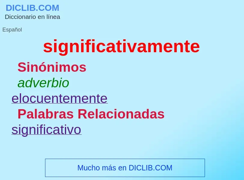 ¿Qué es significativamente? - significado y definición