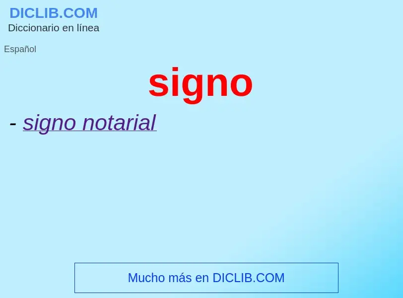 Wat is signo - definition