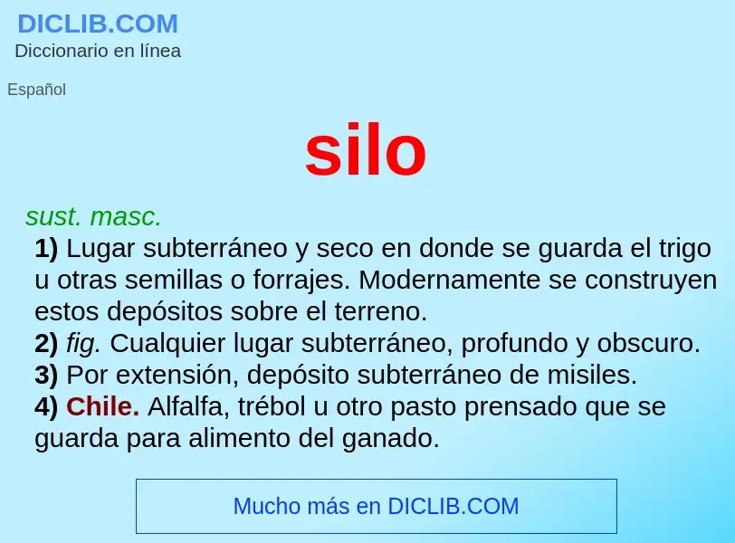 O que é silo - definição, significado, conceito