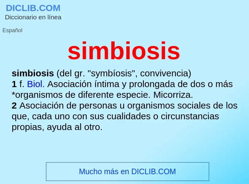 Wat is simbiosis - definition