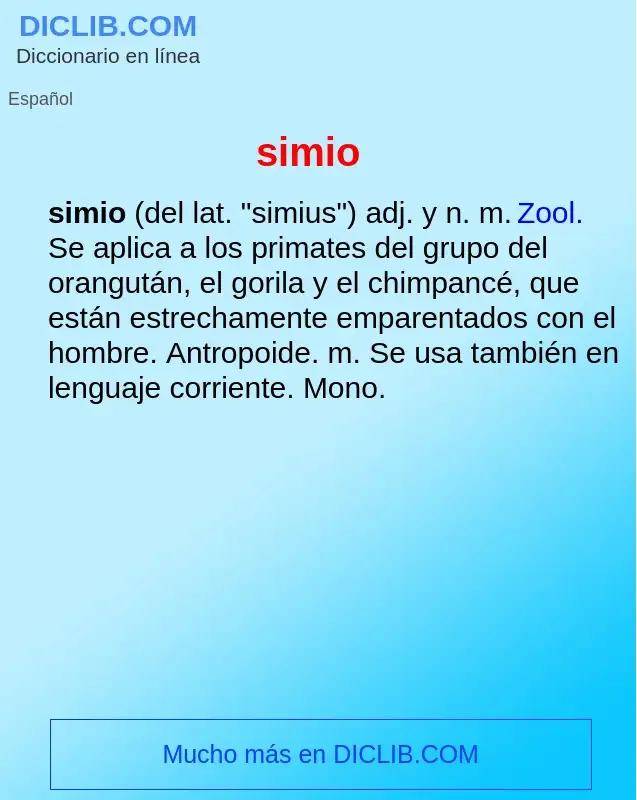What is simio - definition