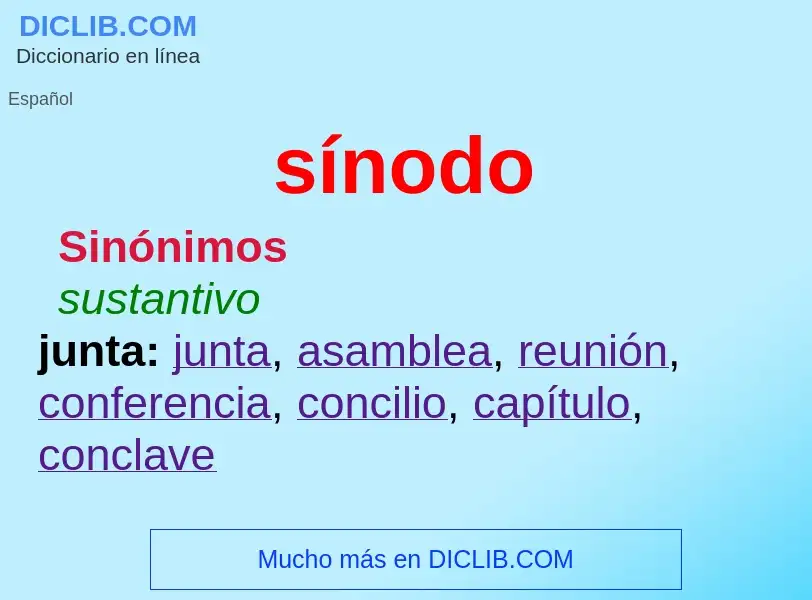 ¿Qué es sínodo? - significado y definición