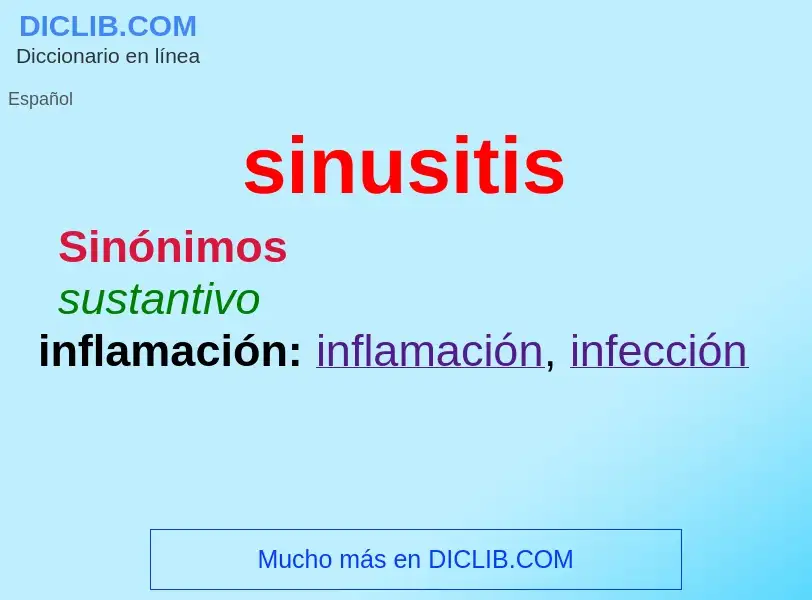 Что такое sinusitis - определение