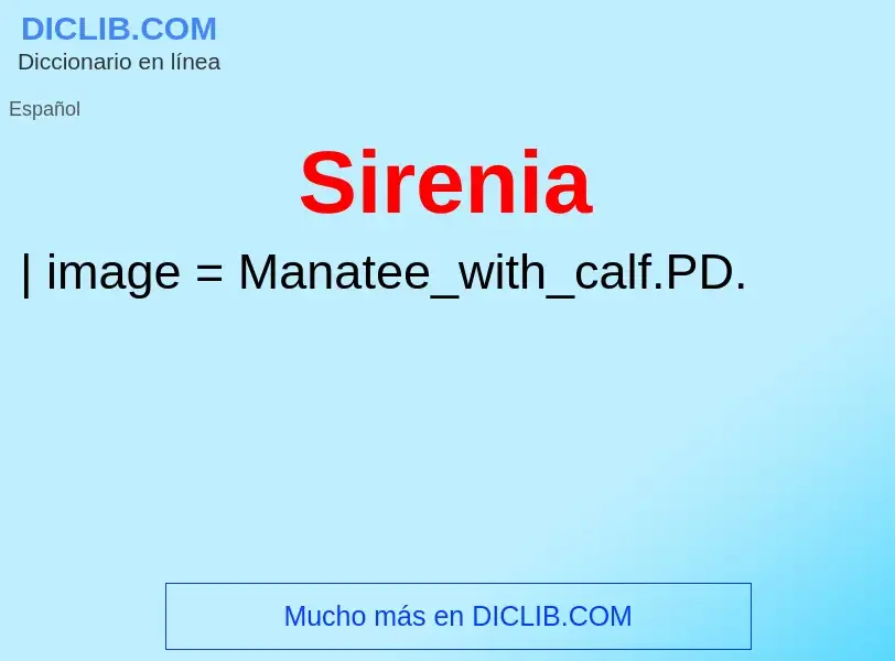 What is Sirenia - definition